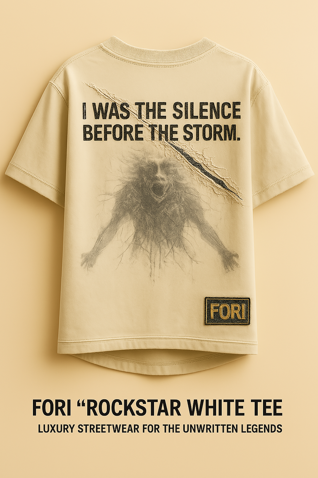 FORI "ROCKSTAR WHITE TEE"